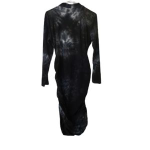 Popular 21 dark colored tie dye dress